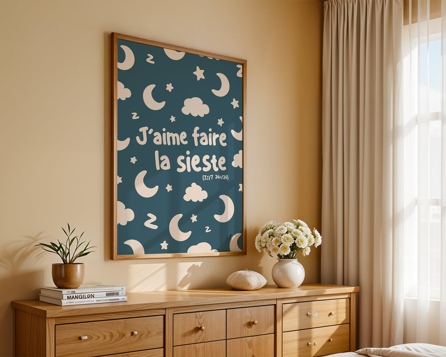 J'aime faire la sieste - affiche
