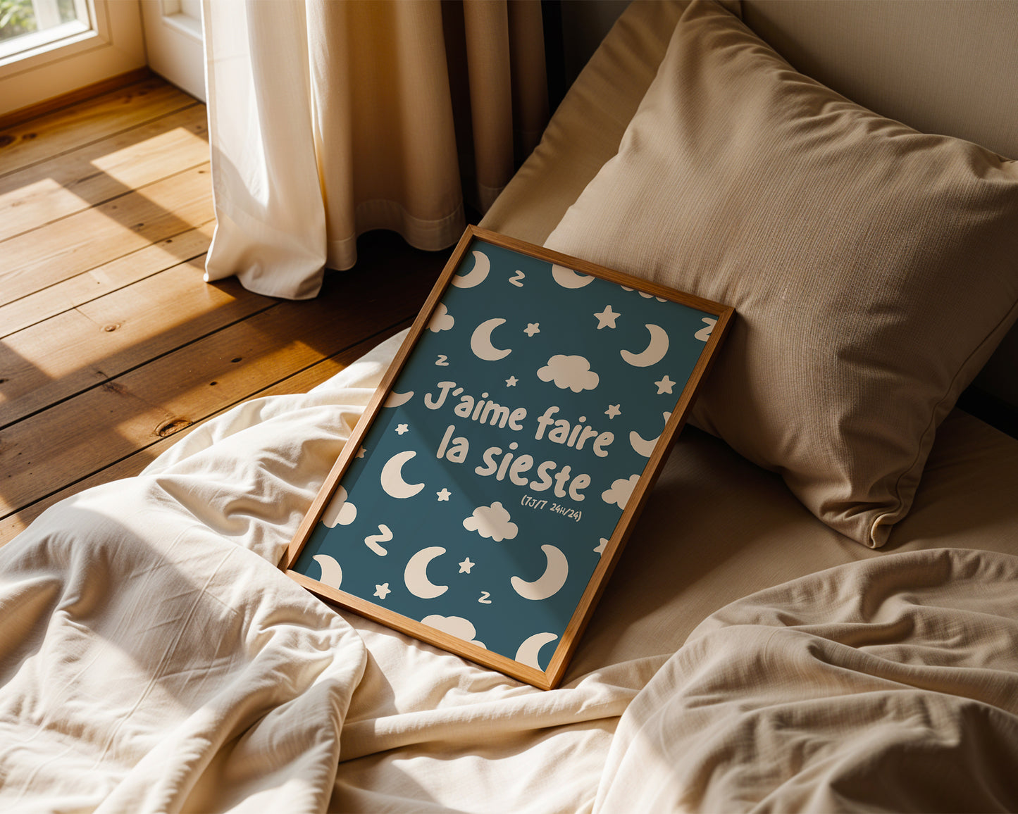 J'aime faire la sieste - affiche