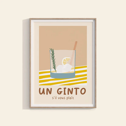Un ginto s'il vous plaît - affiche
