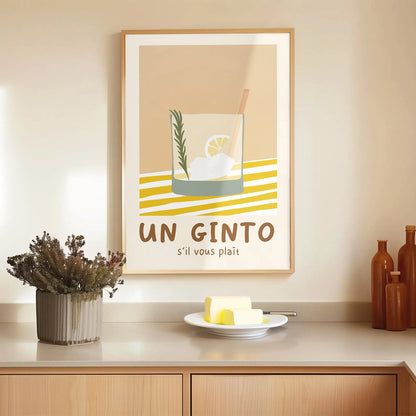 Un ginto s'il vous plaît - affiche