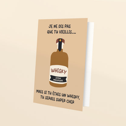 Comme un bon whisky - carte de voeux