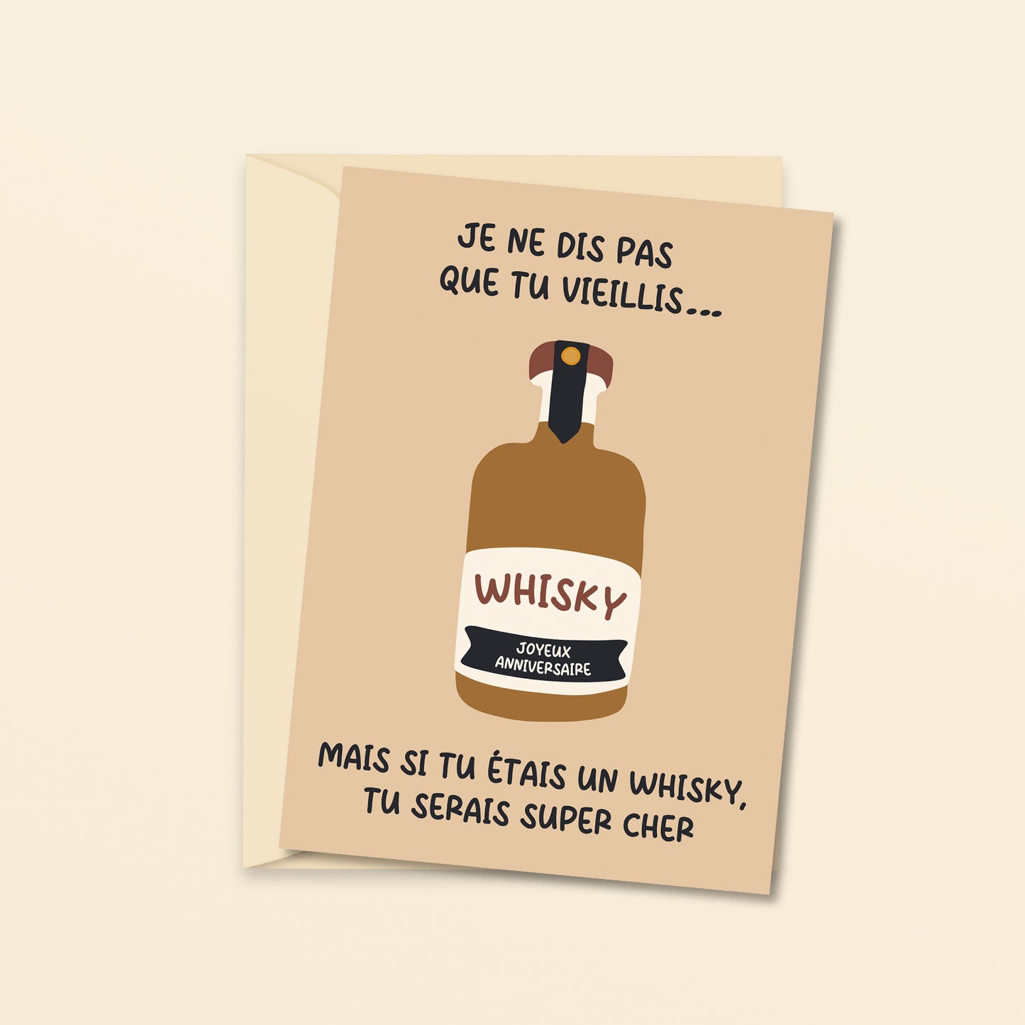 Comme un bon whisky - carte de voeux
