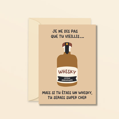 Comme un bon whisky - carte de voeux