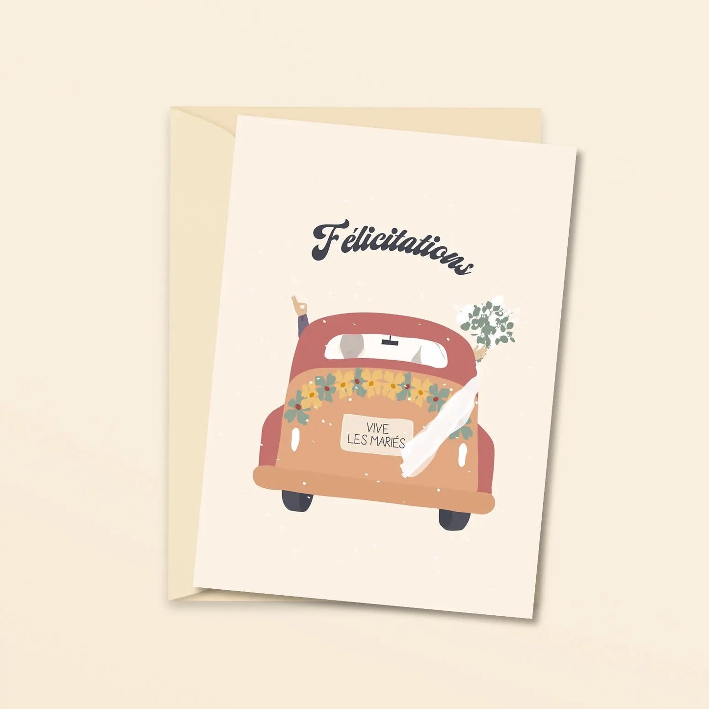 Félicitations pour ton/votre mariage - carte de voeux