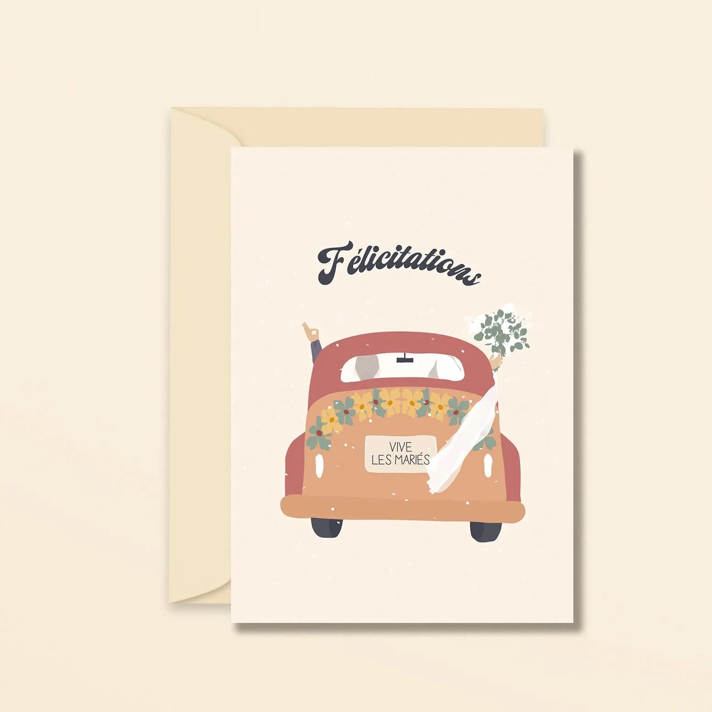 Félicitations pour ton/votre mariage - carte de voeux